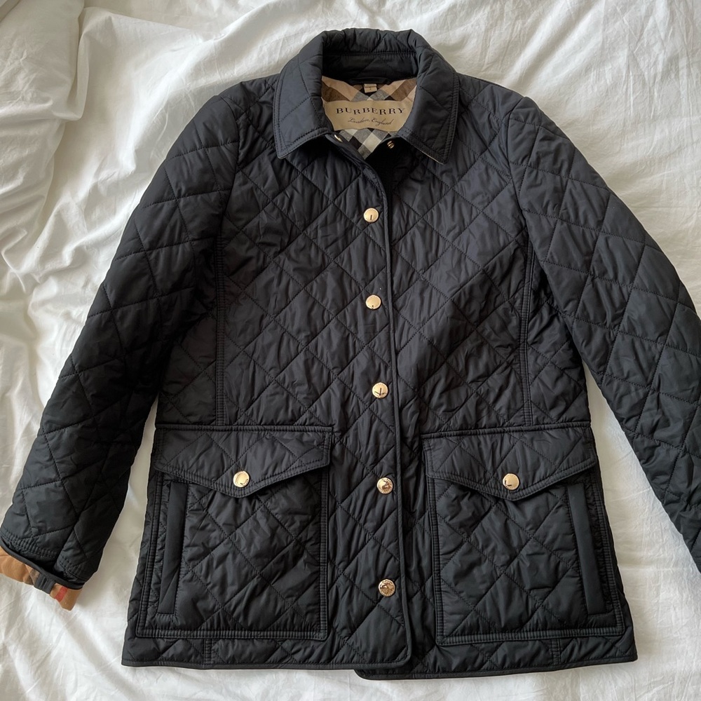 New Burberry diamond quilted jacket